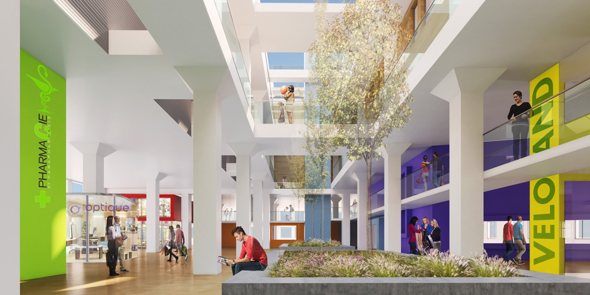 Perspective 3D - Intérieur patio