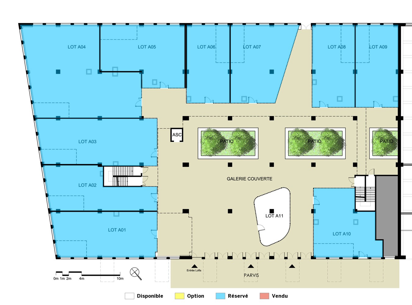 Plan de niveau - RDC bas