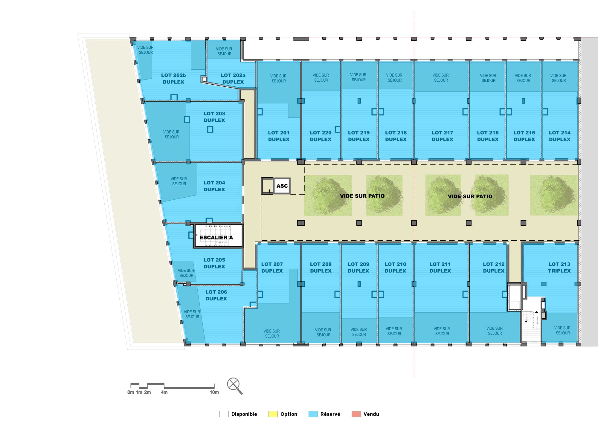Plan de niveau - étage 2 haut